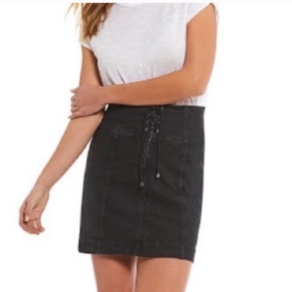 Free People Modern Femme Corset Mini Skirt